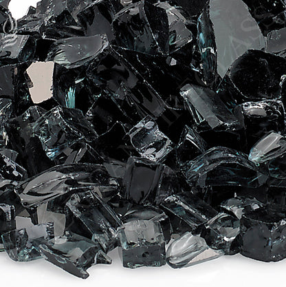 American Fire Glass - Black Reflective 1/2" Glass - AFF-BLKRF12-10 _3