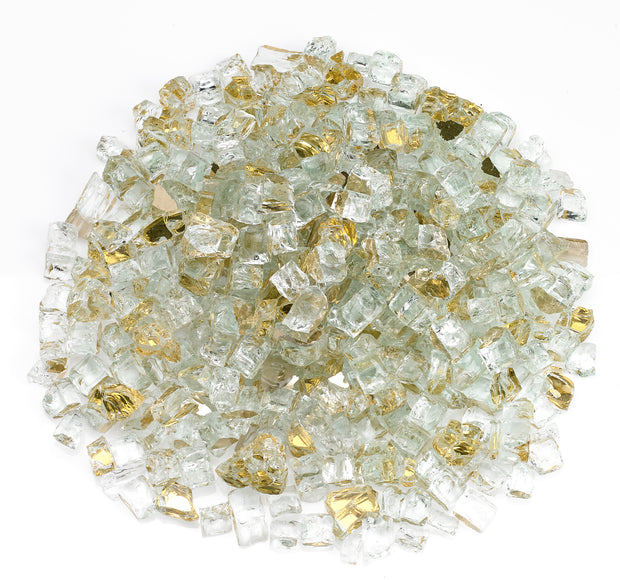 American Fire Glass - Gold Reflective 1/2" Glass - AFF-GDRF12-10  _