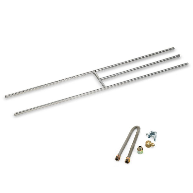 ss-h-48 american fire glass 48" h burner for fireplaces