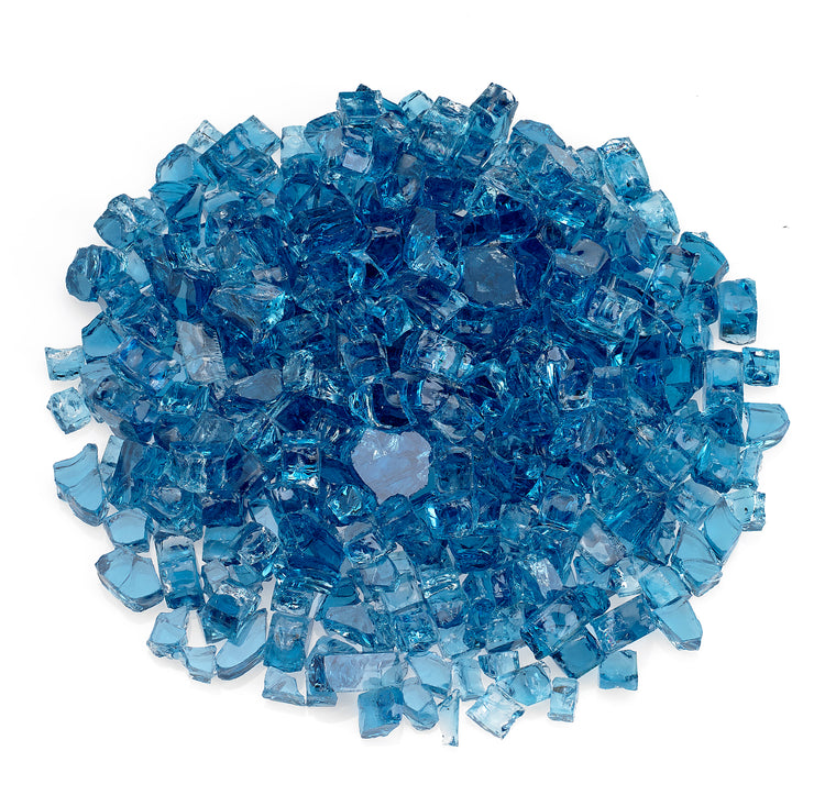 American Fire Glass - Pacific Blue 1/2" Glass - AFF-PABL12-10 _ 