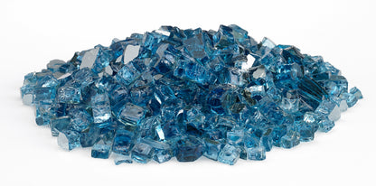 American Fire Glass - Pacific Blue Reflective 1/2" Glass - AFF-PABLRF12-10  _2