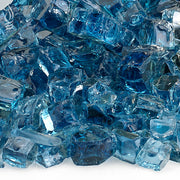 American Fire Glass - Pacific Blue Reflective 1/2" Glass - AFF-PABLRF12-10  _3