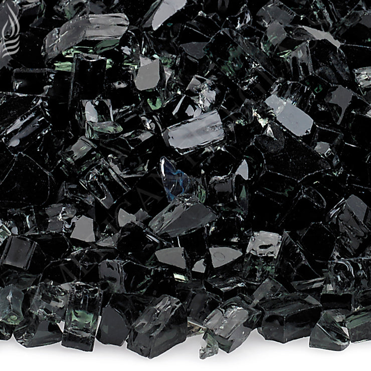 American Fire Glass - 1/4" Black Glass - AFF-BLK-10-J 2