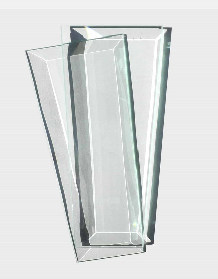 Gaslight Glass Pane - 7-9/16 x 18 x 5-1/4 - Beveled - G6B –