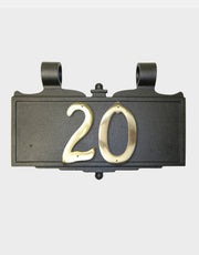 Gaslight address plaque, hap