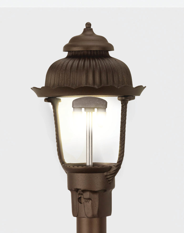 Gas light lamp post top