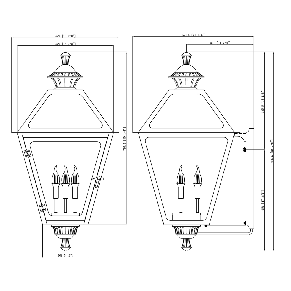 Amherst 35 size dimensions