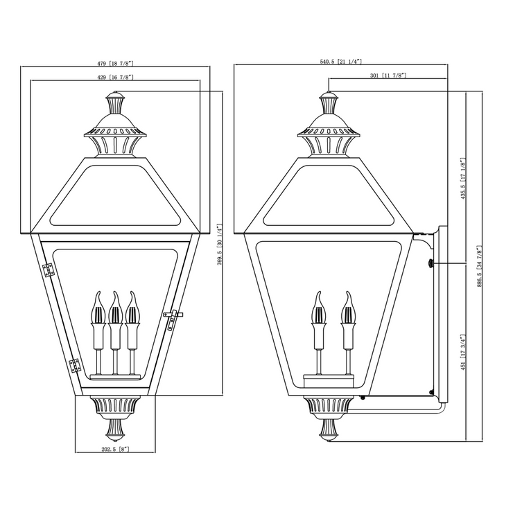 Amherst 35 size dimensions
