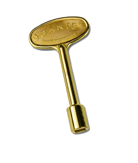 Dante Fireplace Key - 3 Inch Brass - K14PB