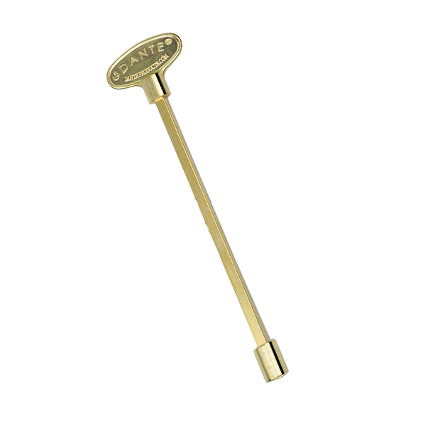 Dante Fireplace key - 8 Inch Brass - KL14PB