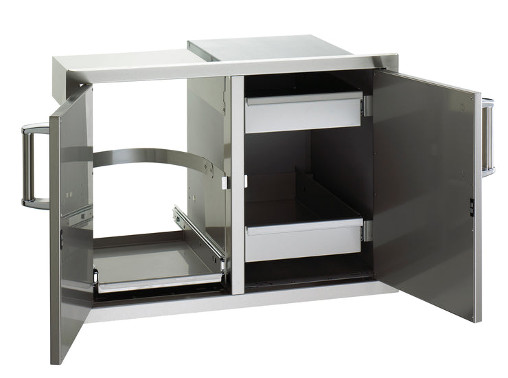 Fire Magic - Premium - Double Drawers w/ Tank Tray & Louvers