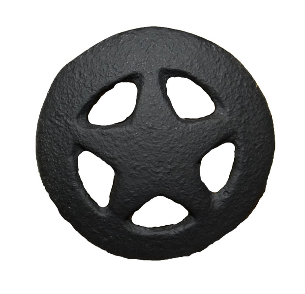 Black Rustic Star Knobs, hrador017b