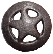 Black Rustic Star Knobs, hrador017p