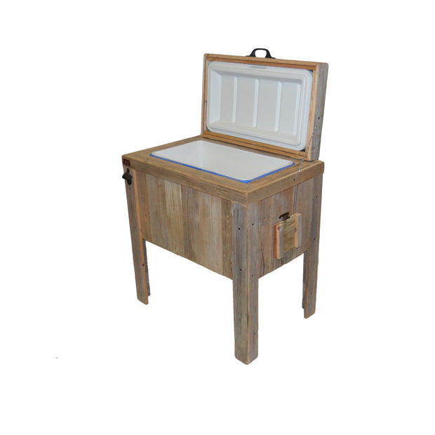 Single Rustic Cooler - 3 Engraved Lines 3