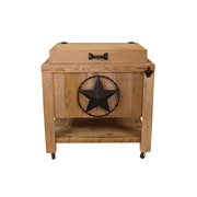 Rustic Frio Cooler - 45 Quart - Star w/ Barbed Wire - Black