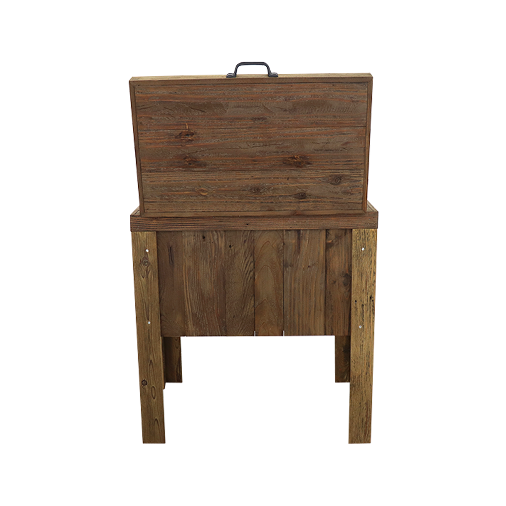 Single Rustic Cooler - Walnut Stained