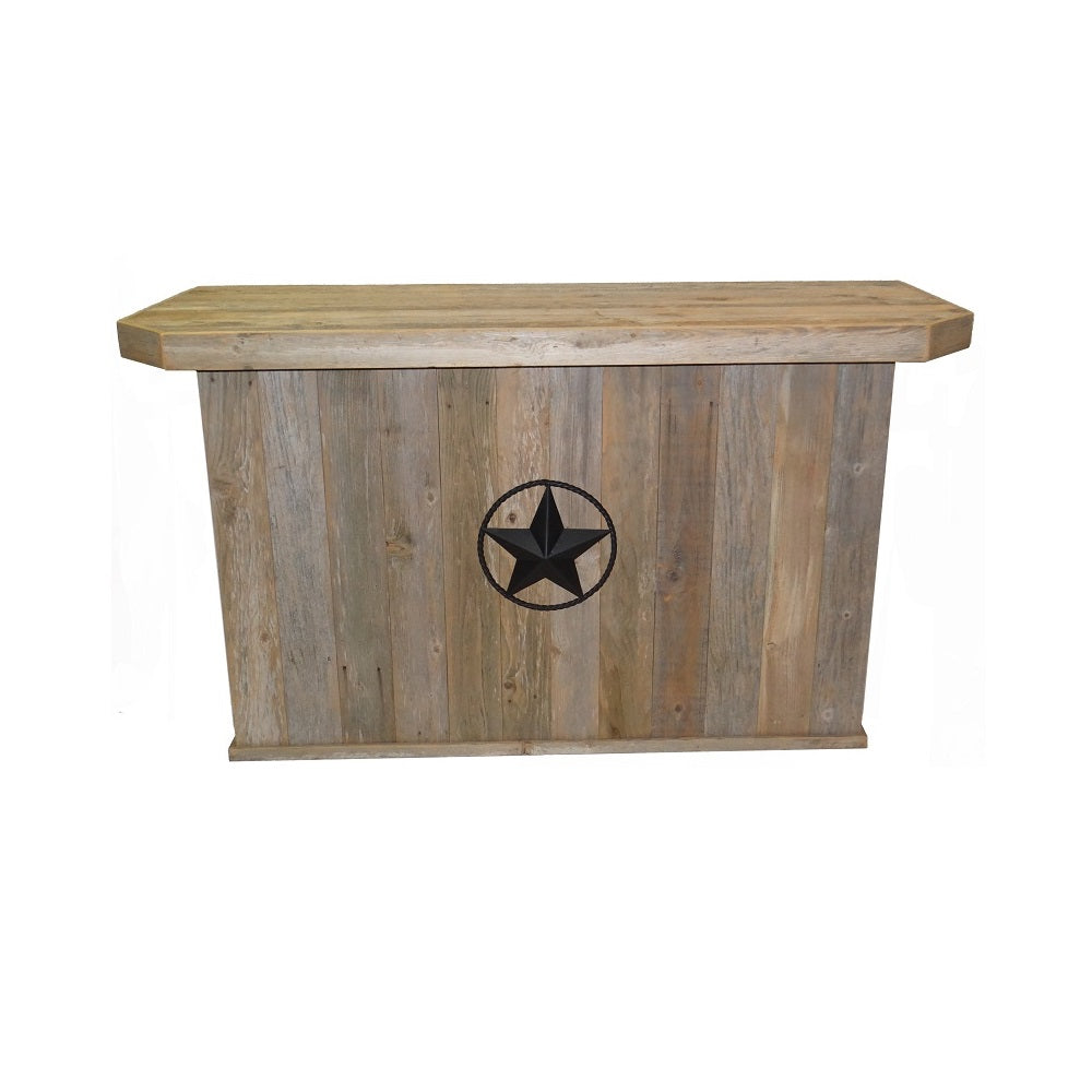 Outdoor Rustic Bar with Star - 