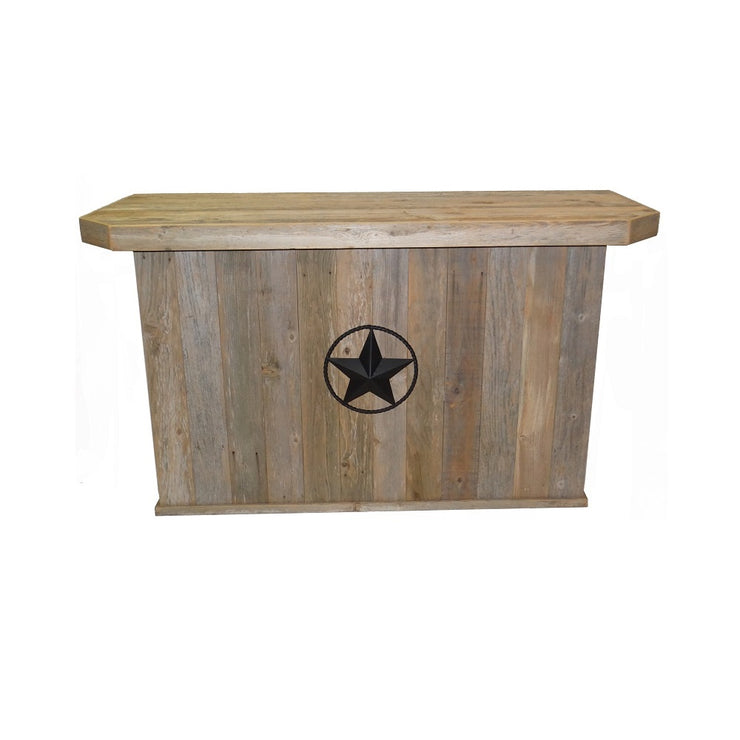 Outdoor Rustic Bar with Star - 