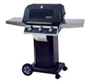 MHP Grills - W3G Tri-Cast Grill on Black Portable Cart