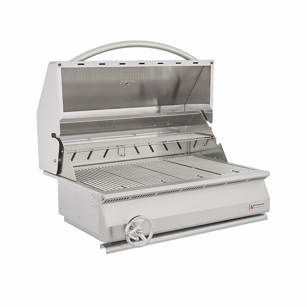 RCS Gas Grills - 32" Premier Charcoal Built-In Grill
