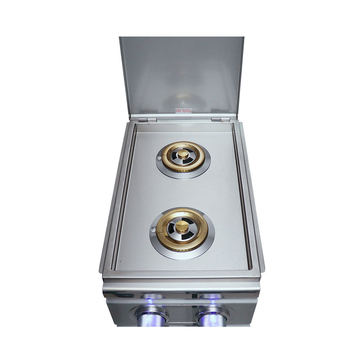 RCS Gas Grills - Cutlass Pro Double Side Burner - RDB1EL