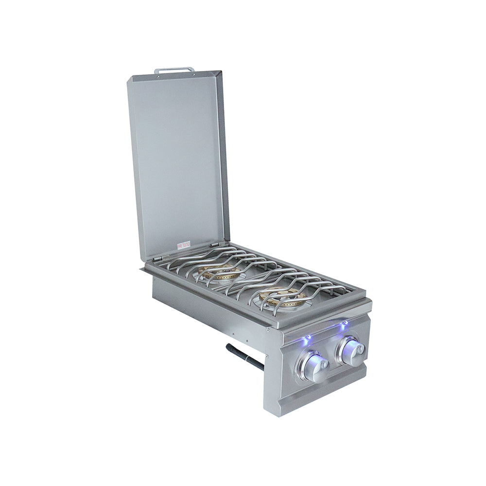 RCS Gas Grills - Cutlass Pro Double Side Burner - RDB1EL