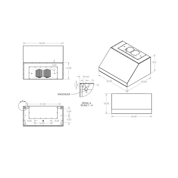 RCS Gas Grills - 36" Vent Hood - RVH36 8