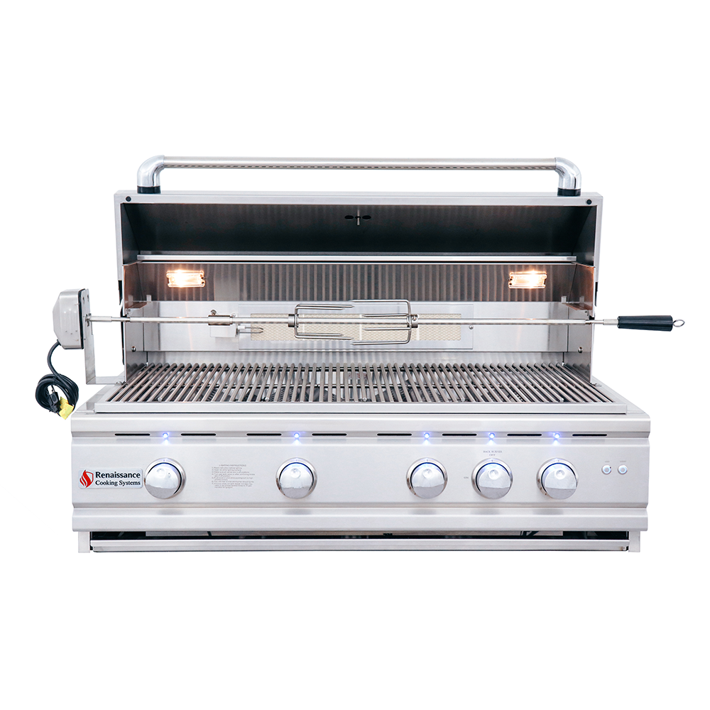 RCS Gas Grills - 38" Cutlass Pro Freestanding Grill - RON38B CK