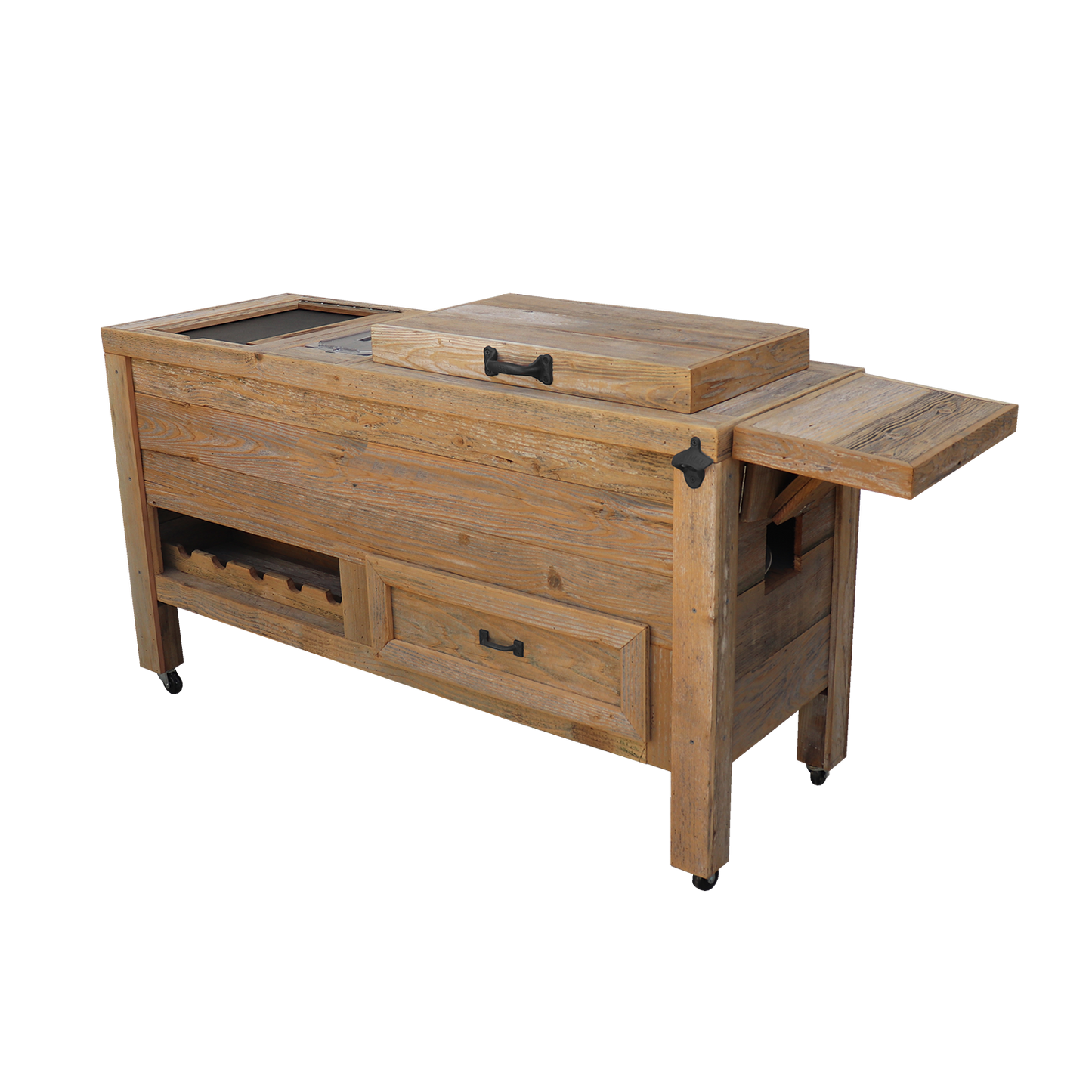 Super Duper Rustic Cooler with 3 Engraved Lines 5