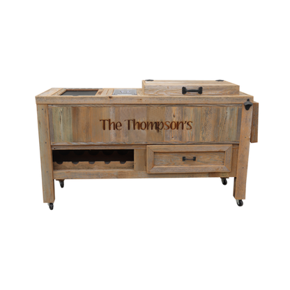 Super Duper Rustic Cooler 1 Engraved Line