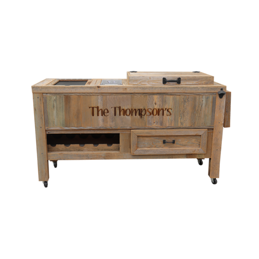 Super Duper Rustic Cooler 1 Engraved Line