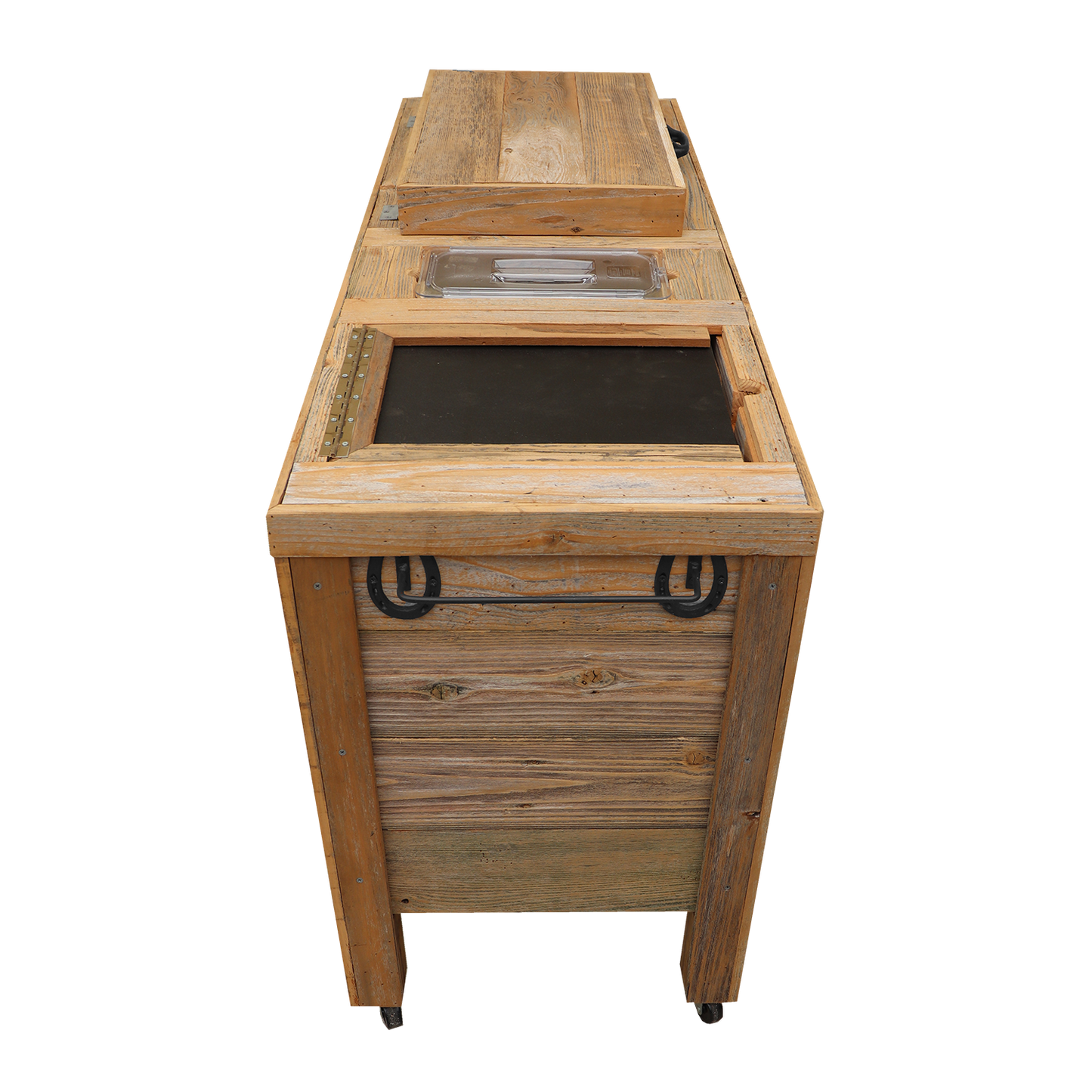 Super Duper Rustic Cooler with 2 Engraved Lines 9