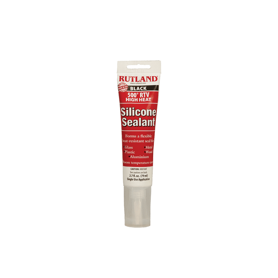 Rutland - Black High Heat RTV Silicone Sealant - 76A