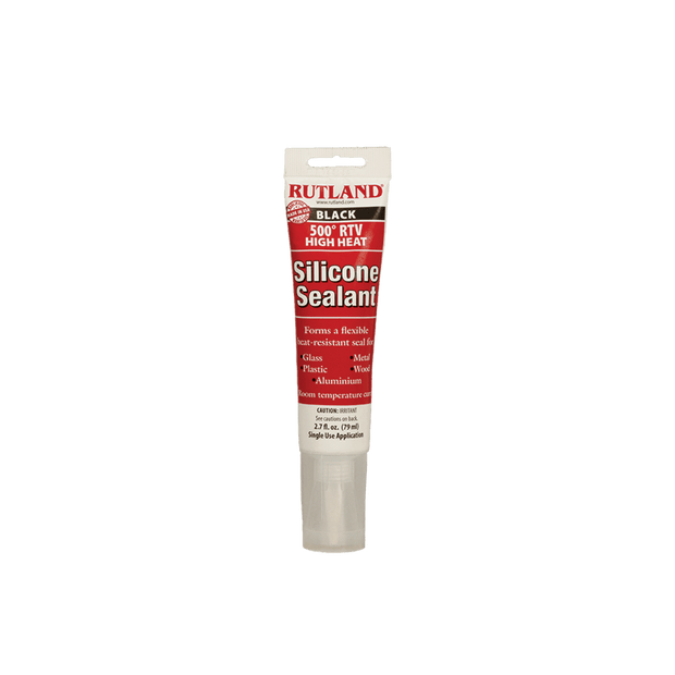 Rutland - Black High Heat RTV Silicone Sealant - 76A