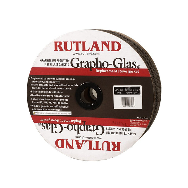 Rutland - Grapho-Glas Stove Gasket - 88' x 1/2"