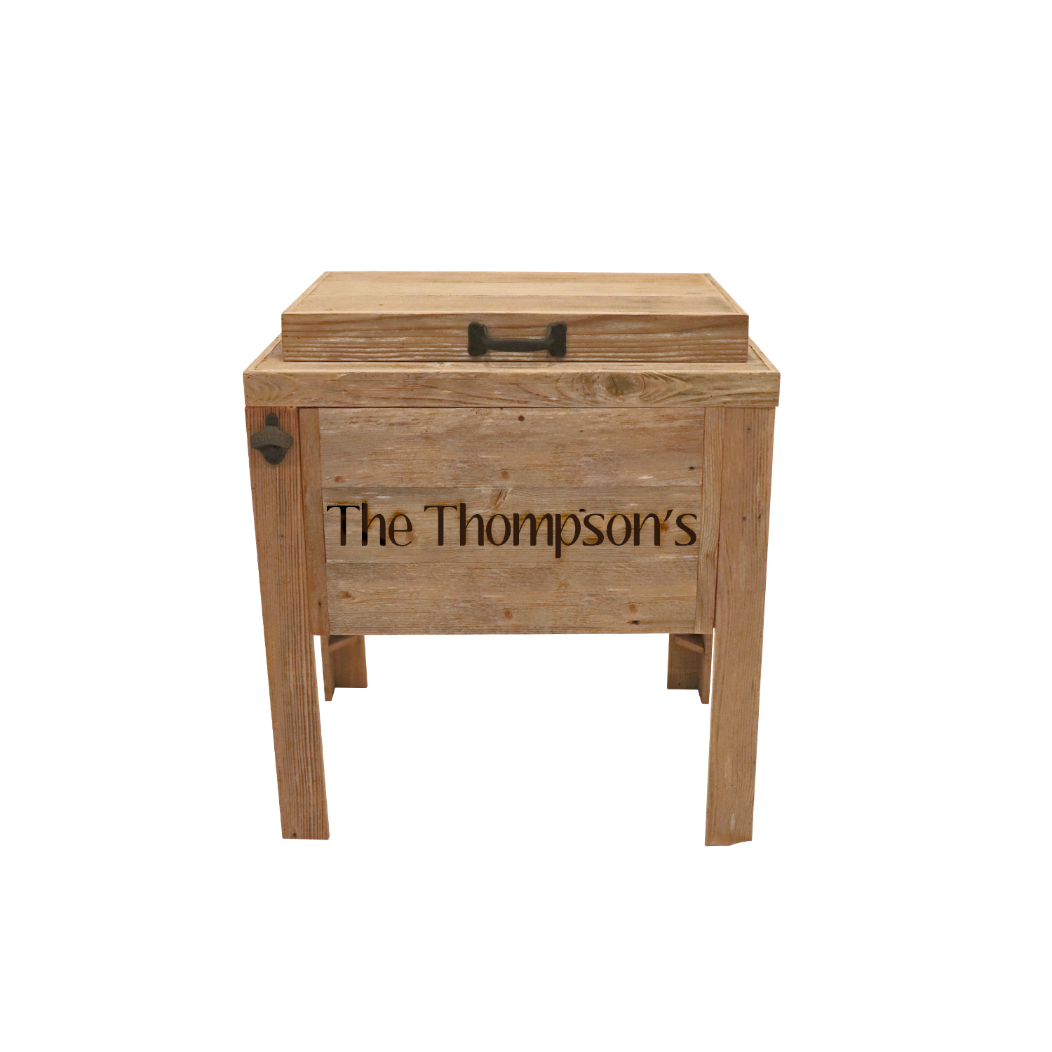 Rustic Single Cooler - 1 Engraved Line 