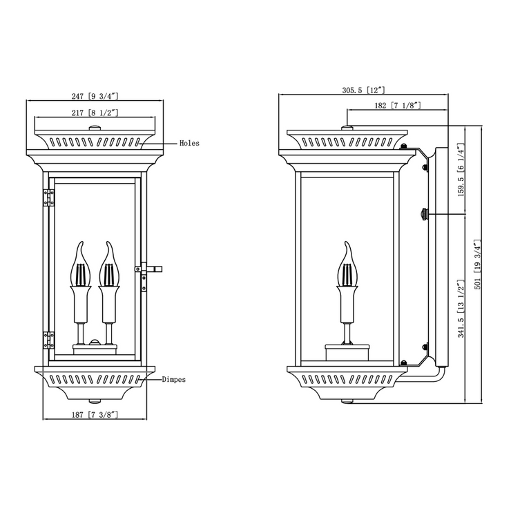 AP20, coppersmith approach lantern size dimensions