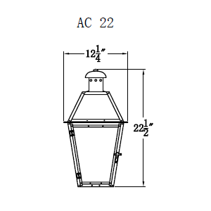 Electric Gas Light - Arcadia 22 - AC22E _ 2