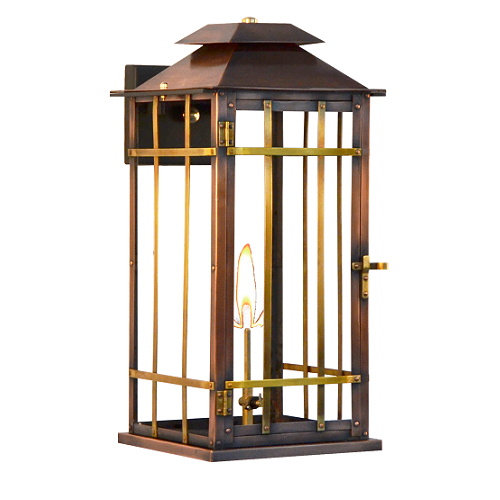 Creole Gas and Electric Copper Lanterns by The CopperSmith
