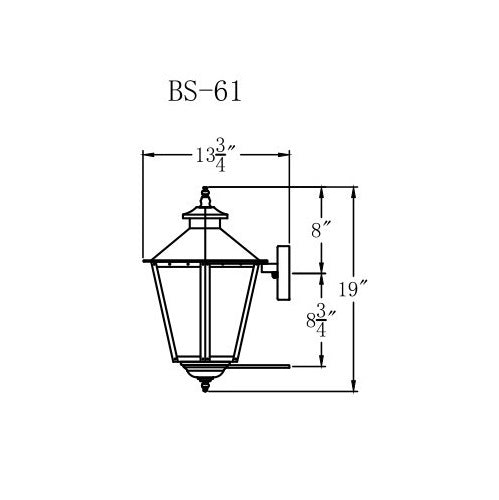 Electric Gas Light - Bayou Street 61 - BS61E _ 3