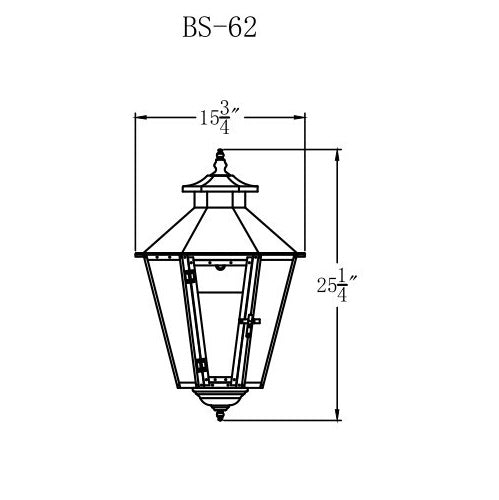 Gas Light - Bayou Street 62 - BS62G _ 2