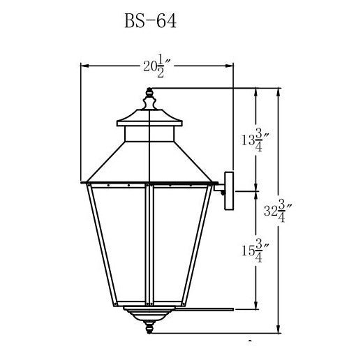 Electric Gas Light - Bayou Street 64 - BS64E _ 3