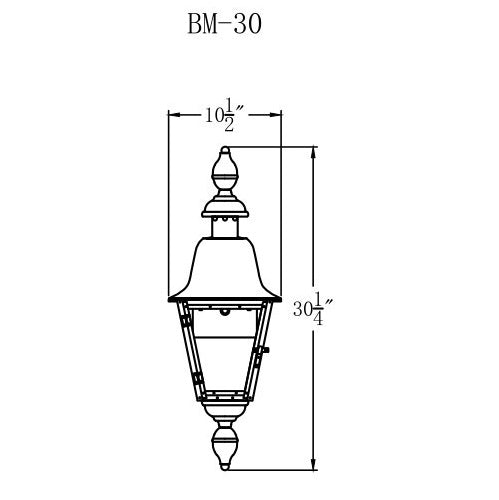 Electric Gas Light - Belmont 30 - BM30E _ 2
