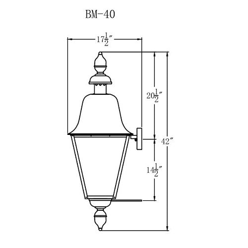 Electric Gas Light - Belmont 40 - BM40E _ 3