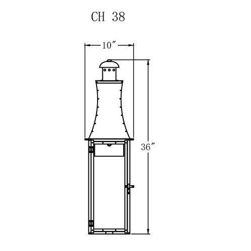 Electric Gas Light - Churchill 38 - CH38E _ 2