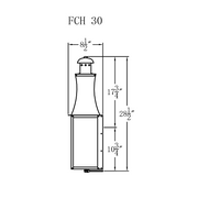 Electric Gas Light - Churchill Flush 30 - FCH30E _ 3