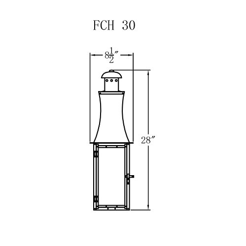 Gas Light - Churchill Flush 30 - FCH30G _ 3
