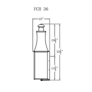 Electric Gas Light - Churchill Flush 36 - FCH36E _ 3