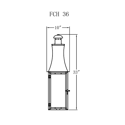 Gas Light - Churchill Flush 36 - FCH36G _ 2