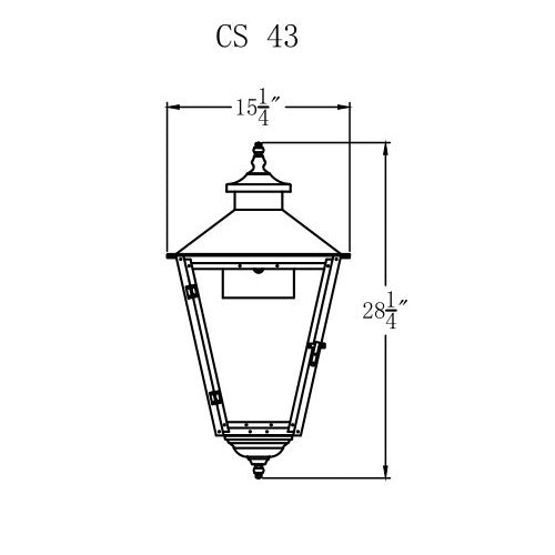 Electric Gas Light - Conception Street 43 - CS43E _ 2